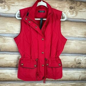 Ralph Lauren Quilted Red Vest